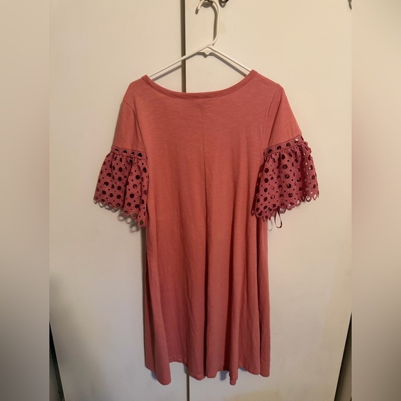 NWT Lane Bryant Rose Crochet Sleeve Swing Dress Size 14/16. - Picture 4 of 5